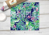 Lilly Inspired Summer in Navy Pattern Adhesive Vinyl L053